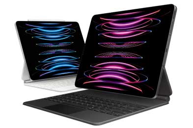 iPad Pro 12 9in Silver White Magic Keyboard Graphic