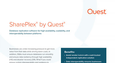 SharePlex by Quest – Cross-platform Database Replication & Migration thumbnail
