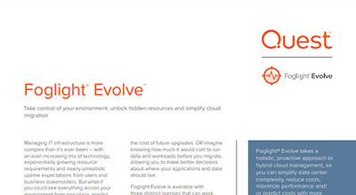 Foglight Evolve thumbnail