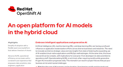 An open platform for AI models in the hybrid cloud thumbnail