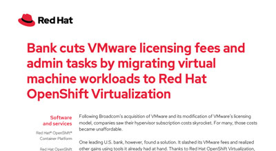 Bank cuts VMware licensing fees and admin tasks thumbnail