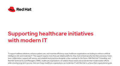 Modernizing healthcare IT with Red Hat thumbnail