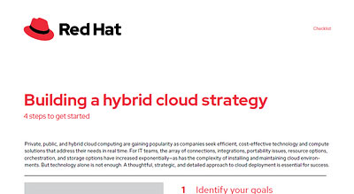 Red Hat building a hybrid cloud strategy thumbnail