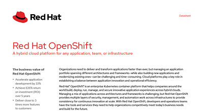 Openshift datasheet thumbnail