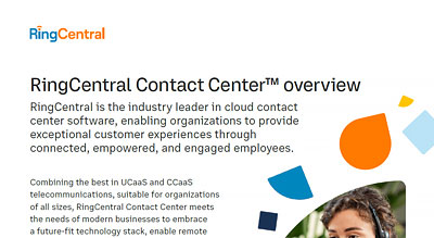 RingCentral contact center solutions overview thumbnail