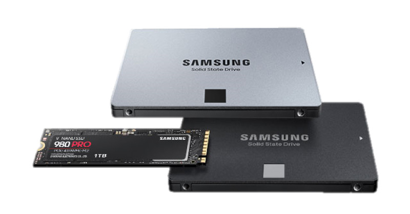 NVMe and SATA SSDs