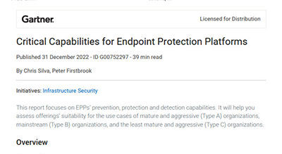 2022 Gartner Critical Capabilities for Endpoint Protection Platforms thumbnail