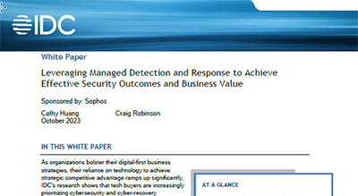 Sophos IDC report - MDR thumbnail