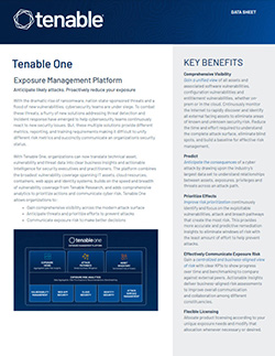 Tenable One Data Sheet Thumbnail