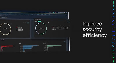 Improve security efficiency written besides a computer dashboard