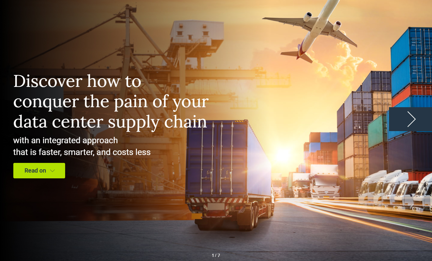 Discover how to conquer the pain of your data center supply chain ebook