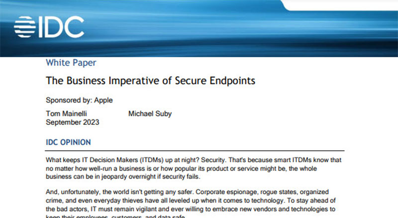 IDC Business Imperative of Secure Endpoints thumbnail