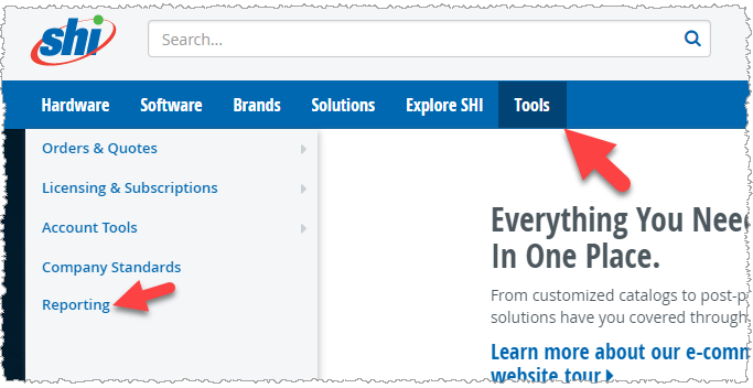 Nav Bar Tools Option