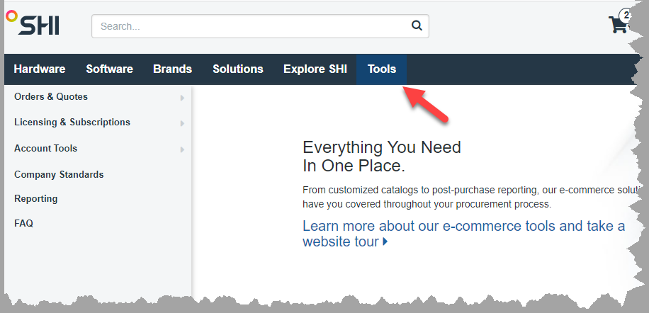 Tools Button