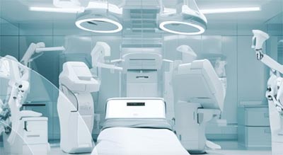A clean well lit modern healthcare room