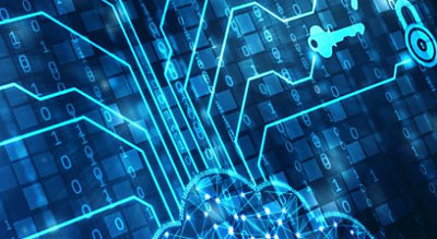 cloud network overlaying binary numbers