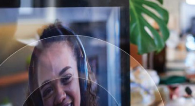 Woman on a video call