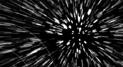 black background with white spots in space