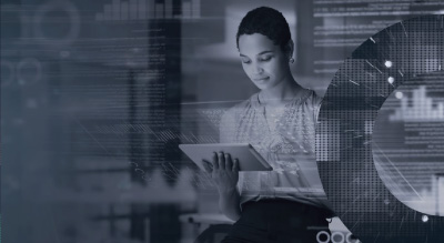 A futuristic representation of data science, featuring advanced technology and visual data analytics concepts.