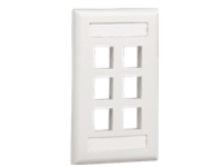 Panduit NetKey Flush Mount Screw-On Faceplates with Labeling