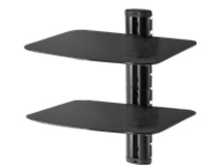 Peerless Dual AV Wall Shelf with Glass ESHV30-S1