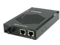 Perle S-1110DPP-M2ST2 - fiber media converter - 10Mb LAN, 100Mb LAN, GigE
