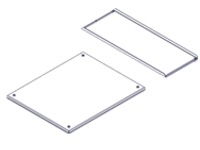 Great Lakes - Rack bottom panel with rear panel