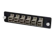 C2G Q-Series Fiber Distribution System 12-STRAND, LC DUPLEX, PB INSERT, MM, BEIGE LC