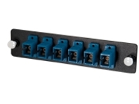 C2G Q-Series Fiber Distribution System 6-Strand, SC, PB Insert, MM/SM, Blue SC - patch panel adapter