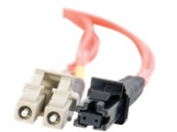 C2G 9m MTRJ-LC 62.5/125 OM1 Duplex Multimode PVC Fiber Optic Cable