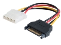 C2G 7.5in 15-pin Serial ATA Male to LP4 Female Power Cable