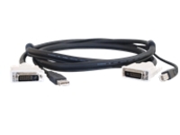 C2G 6ft DVI Dual Link &#x2B; USB 2.0 KVM Cable