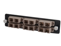 C2G Q-Series Fiber Distribution System 12-STRAND, SC DUPLEX, PB INSERT, MM, BEIGE SC