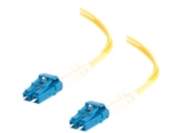 C2G 15m LC-LC 9/125 Duplex Single Mode OS2 Fiber Cable - LSZH - Yellow - 50ft - patch cable - 15 m - yellow
