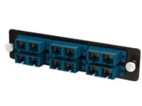 C2G Q-Series Fiber Distribution System 12-STRAND, SC DUPLEX, ZIRCONIA INSERT, SM, BLUE SC