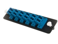C2G Q-Series Fiber Distribution System 12-STRAND LC DUPLEX ZIRCONIA INSERT SM, BLUE LC