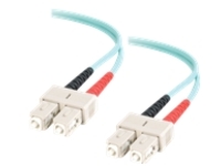 C2G 2m SC-SC 10Gb 50/125 OM3 Duplex Multimode Fiber Optic Cable