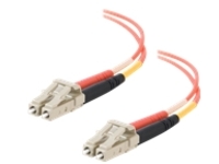 C2G 1m LC-LC 50/125 OM2 Duplex Multimode PVC Fiber Optic Cable (USA-Made) - Orange - patch cable - 1 m - orange
