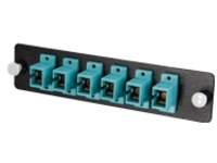 C2G Q-Series Fiber Distribution System 12-STRAND, SC, PB INSERT, MM, AQUA SC