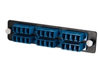 C2G Q-Series Fiber Distribution System 24-STRAND, LC QUAD, ZIRCONIA INSERT, SM, BLUE LC - patch panel adapter