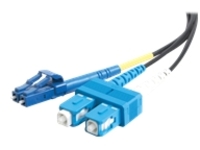 C2G 5m LC-SC 9/125 Duplex Single Mode OS2 Fiber Cable - Black - 16ft - patch cable - 5 m - black