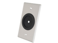 C2G Classic Series 1.5in Grommet Cable Pass Through Single Gang Wall Plate