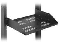 VENTED EQ SHELF 19 RACK 21.75 D BK
