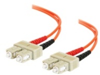 C2G SC-SC 62.5/125 OM1 Duplex Multimode Fiber Optic Cable (Plenum-Rated) - patch cable - 30 m - orange