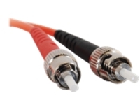 C2G ST-ST 62.5/125 OM1 Duplex Multimode Fiber Optic Cable (Plenum-Rated) - patch cable - 20 m - orange