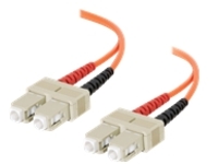 C2G SC-SC 62.5/125 OM1 Duplex Multimode PVC Fiber Optic Cable (LSZH)