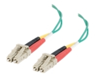 C2G 5m LC-LC 50/125 OM2 Duplex Multimode PVC Fiber Optic Cable - Green - patch cable - 5 m - green