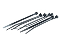 6in RELEASABLE CABLE TIES BLAC