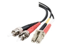 C2G 1m LC-ST 62.5/125 OM1 Duplex Multimode PVC Fiber Optic Cable