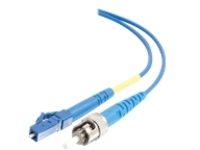 C2G 5m LC-ST 9/125 Simplex Single Mode OS2 Fiber Cable - Plenum CMP-Rated - Blue - 16ft - patch cable - 5 m - blue